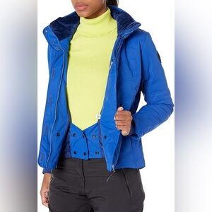 Obermeyer Tuscany II Ski Jacket Puffer Coat, Women’s Medium, Blue